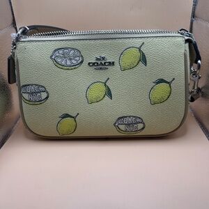 Coach Nolita 19 Lemon Print Wristlet